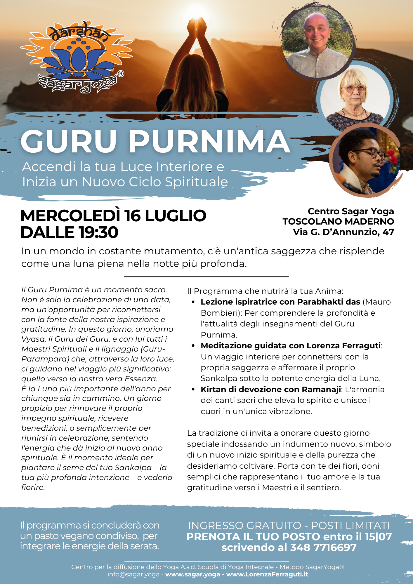 Sagar Yoga - 2025 07 16 - Guru Purnima