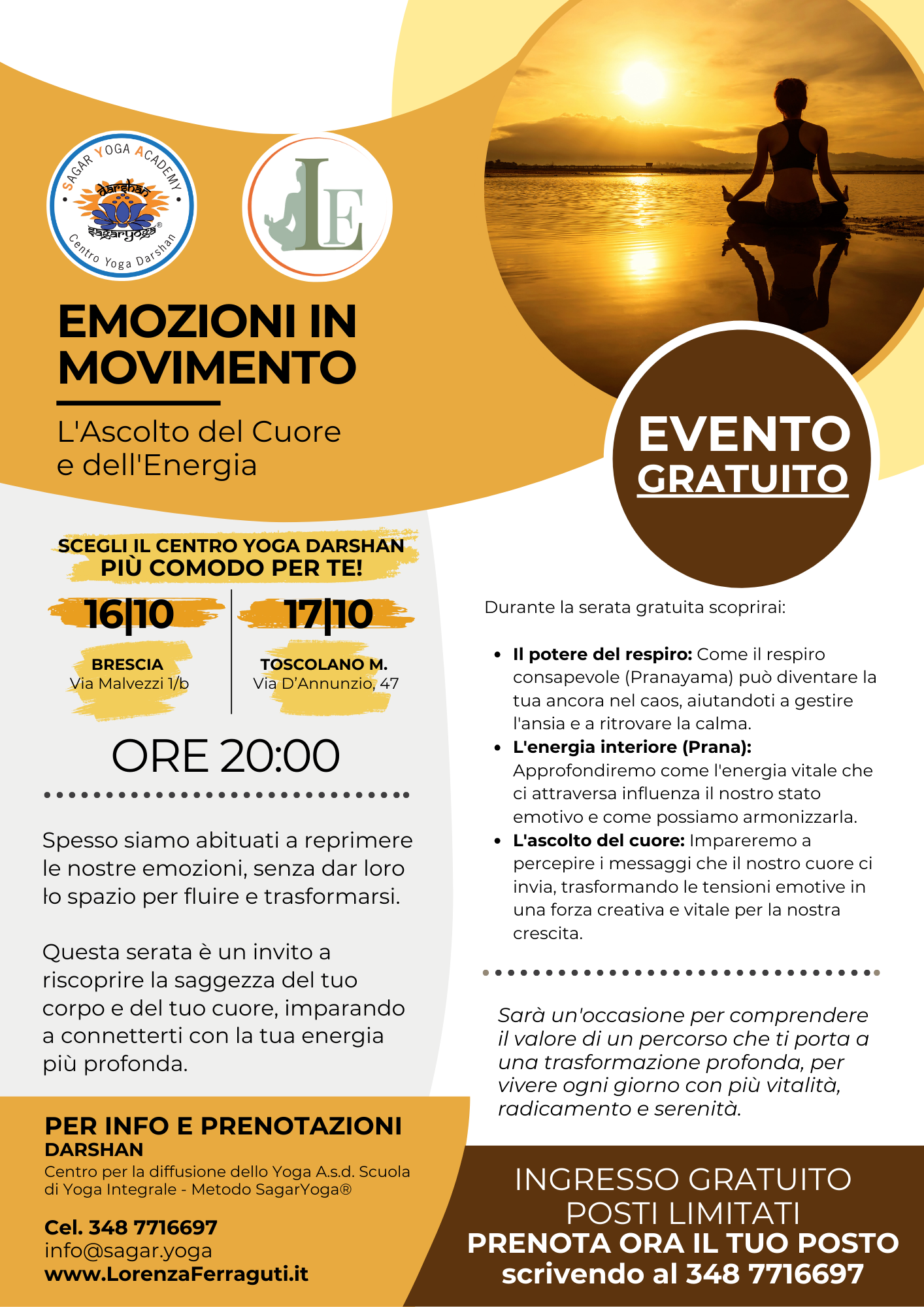Sagar Yoga - 2025 10 16-17 - Evento - Emozioni